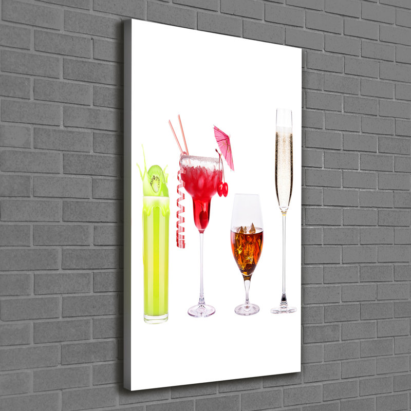 Colorful Cocktails - Wrapped Canvas Print