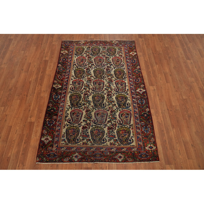 Tapis traditionnel avant teinture végétale pré-1900 4 x 6
