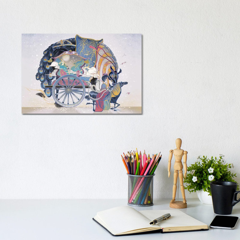 She Has a Secret 1 Piece Painting on Canvas, 20.32 cm H x 30.48 cm W, Wrapped Canvas