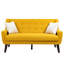 160cm Square Arm Upholstered Loveseat-1401340648