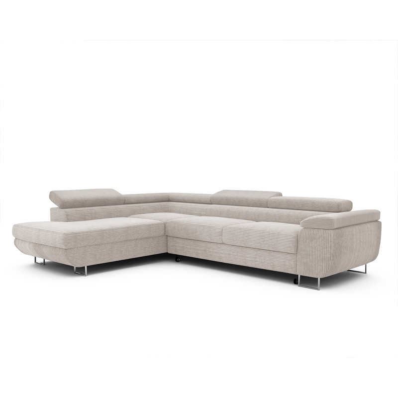 4 Seater Sofa Bed, Left Hand Facing, Beige