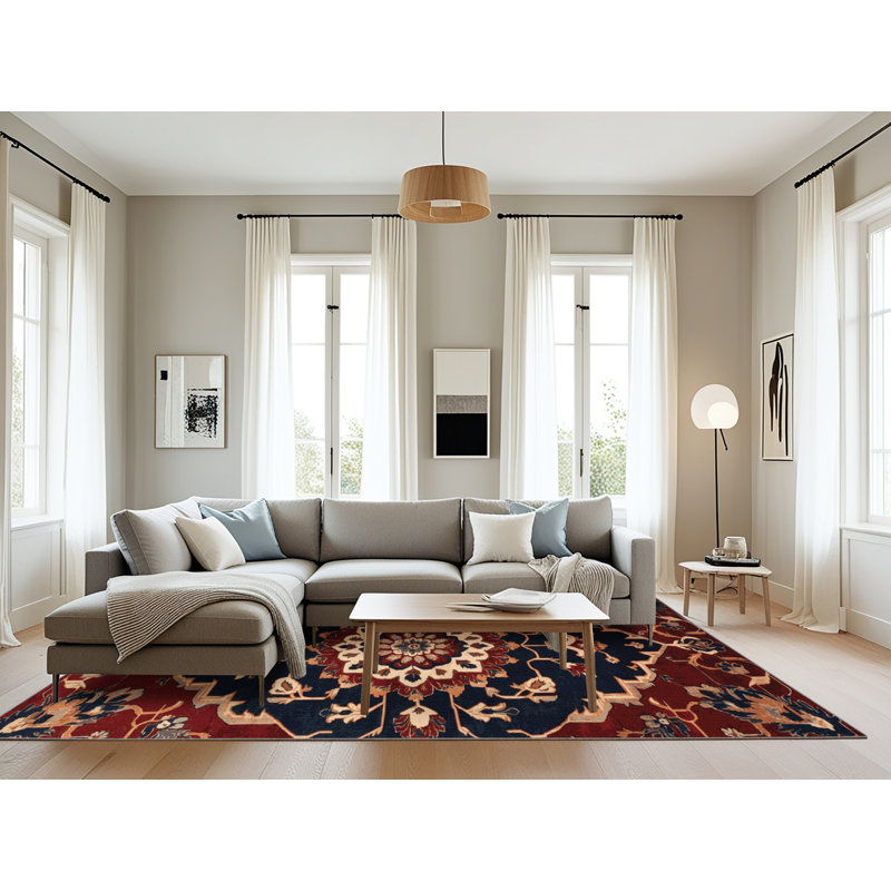 Tapis mauve lavable à la machine, Rectangulaire 8 pi x 12 pi