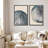 Tree Ring "Navy Blue Wood Stump Artwork, Simple Modern Rustic Wall Pictures, Framed Canvas Giclee Print 2 Pieces Wall Art Set" 16x24x2 pcs, 24x36x2 pcs-91068942-119385137-91068944