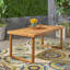 Table de salle à manger d'extérieur en bois d'acacia de 69 po, finition sablée naturelle