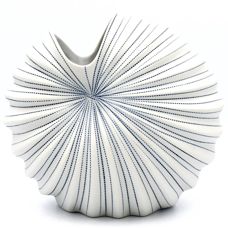 Vase de table Avalo, Bleu, H 5,7 po x l 6,6 po x P 3,4 po