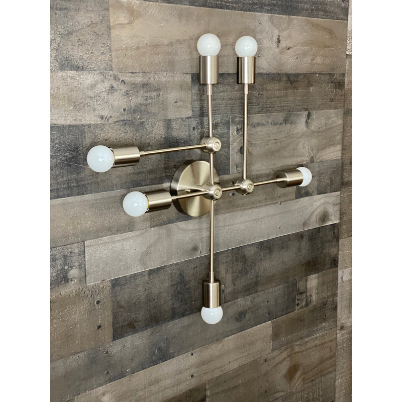 Braecona 6 - Light Dimmable Vanity Light, Brushed Nickel