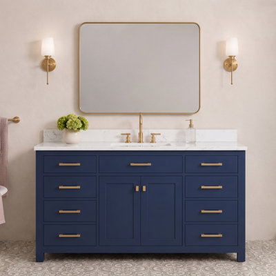 Ajhane 60" Single Bathroom Vanity Set