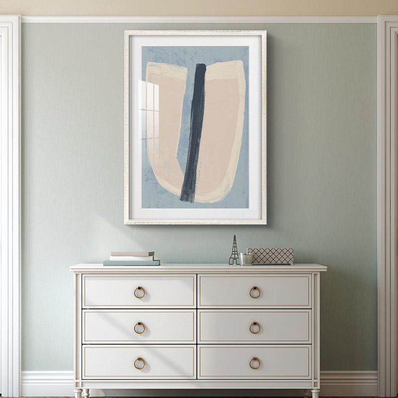 Paper Slice I -Framed Print, 28.5" H x 20.5" W, White