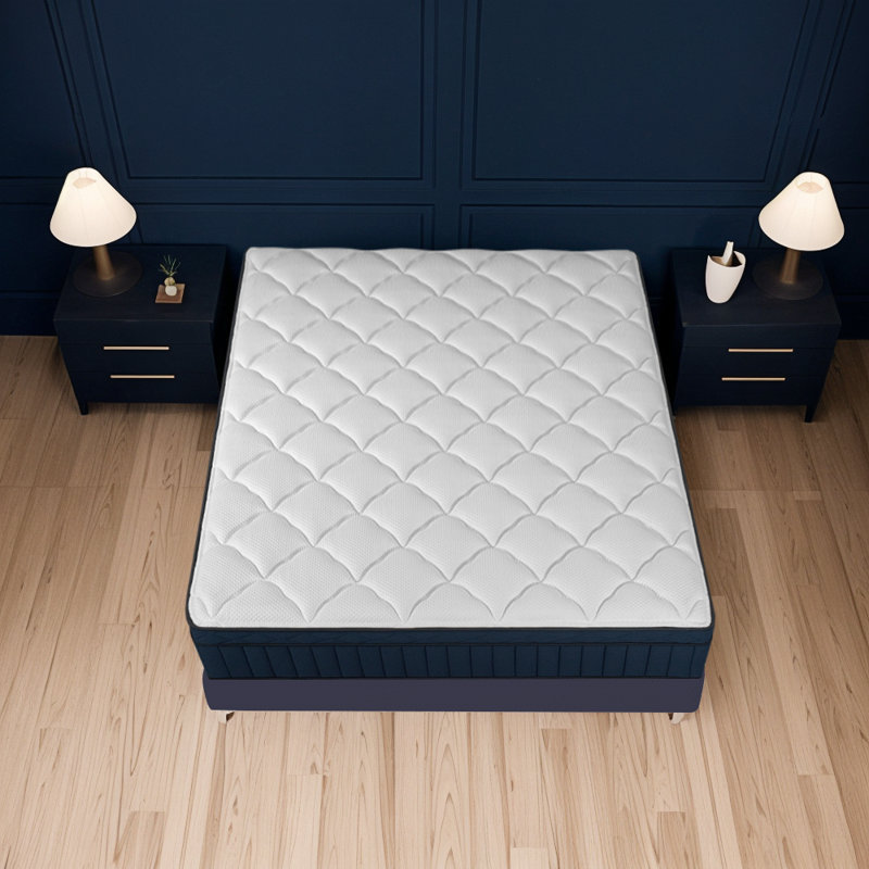 Matelas hybride à plateau-coussin mi-ferme 12 po Go Sleep, Simple