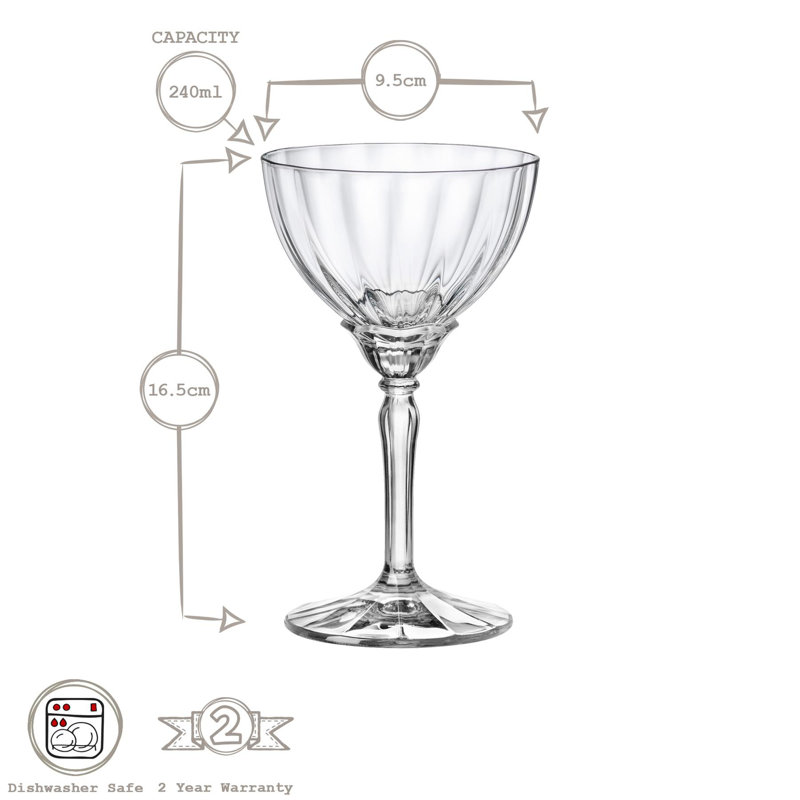 Florian Espresso Martini Glasses - 240ml