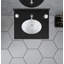 Plateau de meuble-lavabo simple 25 "avec lavabo-70977044