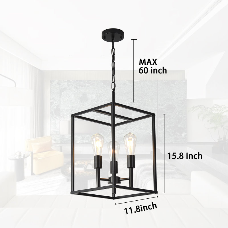 Lustre géométrique à 3 lumières Kaliann