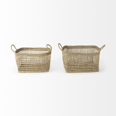 Ensemble de 2 paniers en osier