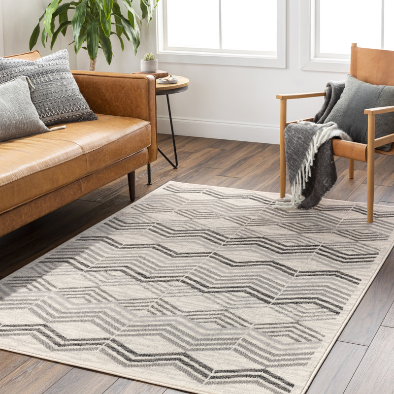 Heimir Chevron Indoor Rug, Rectangle 6'7" x 9'