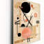 Horloge murale beige géométrique en mouvement III - formes abstraites surdimensionnée-1243814604