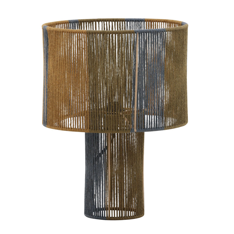 Cobalt 18" Tall Table Lamp, Blue, Green and Mustard