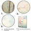 Impression romantique sur toile de sarcelle beige - Cottage-1206832594-1206832593