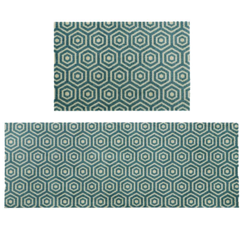 Non-Slip Geometric Indoor Doormat