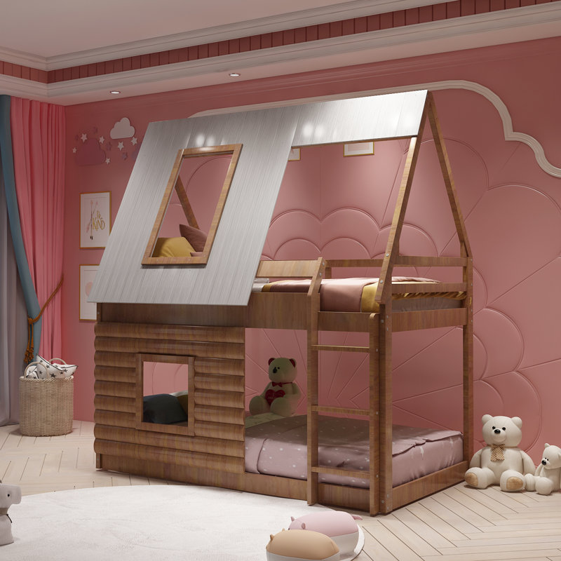 Cleon Kids Twin Bunk Bed