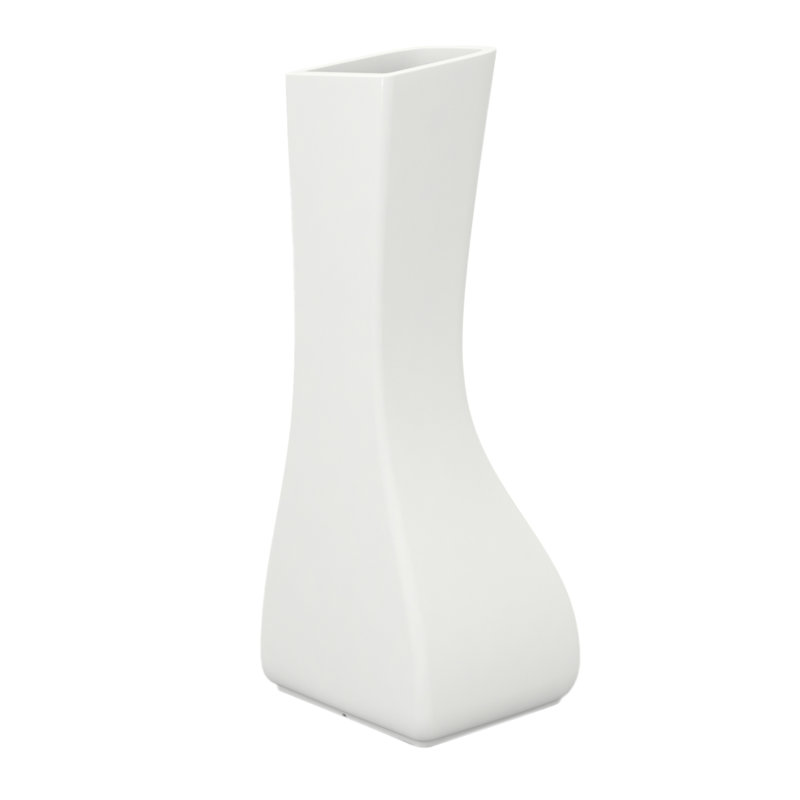 Noma Pot Planter, White, 61.5" H x 27.75" W x 27.5" D