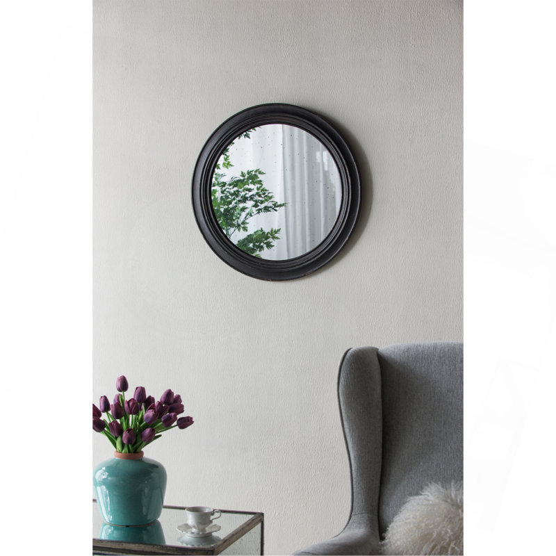 Charmant miroir mural rétro avec cadre en bois durable pour améliorer la pièce