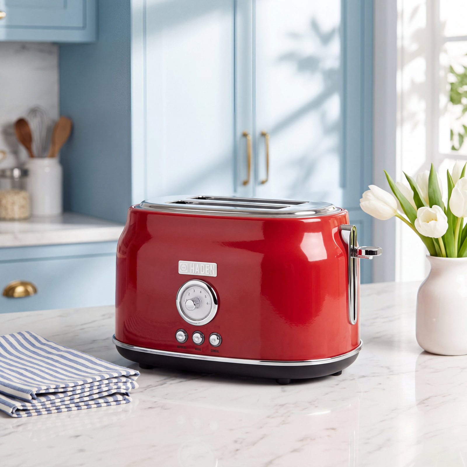 HADEN Dorset 2-Slice Toaster, Red