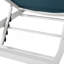 Ensemble de chaise longue en maille d'aluminium avec inclinaison à 5 positions