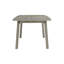 Table de salle à manger extensible rectangulaire 98 "en chêne gris Holland