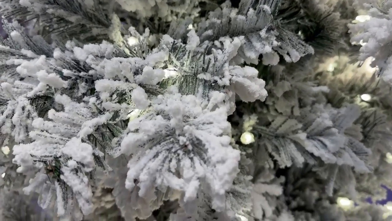 The Holiday Aisle® Pfeiffer Flocked Artificial Christmas Tree