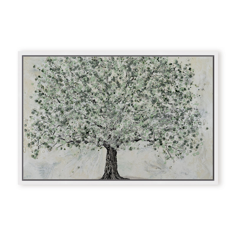Nature Inspired "Radiant Renewal" Canvas Wall Art By , 12" H x 16" W, Framed Matted Print, Beige