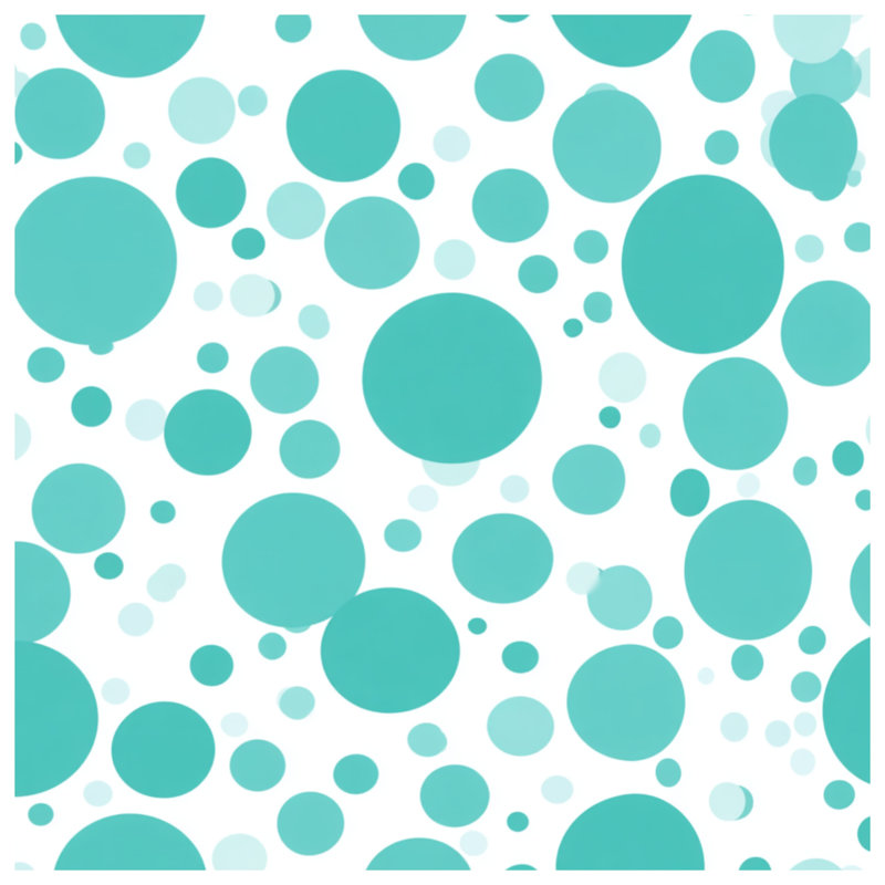 Turquoise Dots Pattern Quilted Bedspread All Sizes, Twin
