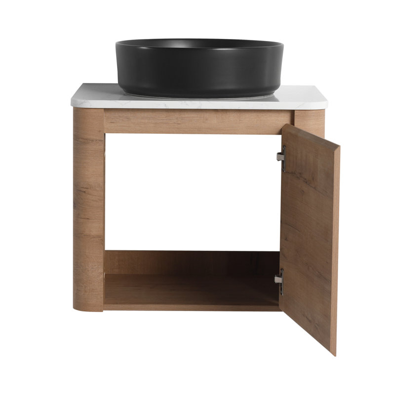 Meuble-lavabo mural 24 po avec porte à fermeture en douceur
