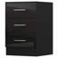 Eva High Gloss 3 Drawer Bedside Table - H: 59.5cm x D: 38cm x W: 39.5cm-27474070