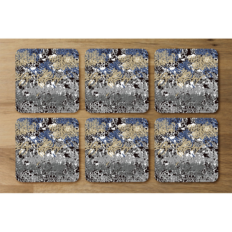 Square 6 Piece Coaster Set