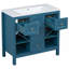 Meuble-lavabo 36 po avec lavabo en résine-55873143