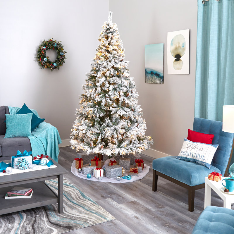 Lighted Artificial Christmas Tree, 5' H