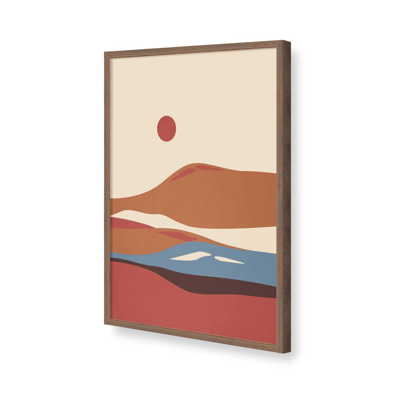 «Western Desert Vibes 2» par Garima Dhawan, reproduction d'art sur toile, 32" H x 24" W, Brown