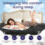 Matelas Huerfano Noir Luxe 41,6 cm (16,38 po) offrant un confort digne des plus grands hôtels, extra épais et à isolation de mouvement, avec un plateau moelleux et des ressorts de soutien dynamiques robustes.-129592495-134729096