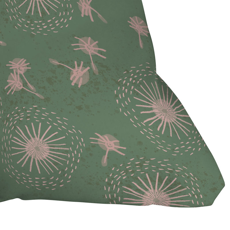  Coussin décoratif floral intérieur / extérieur réversible, H 26 po x l 26 po