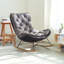 Chaise berçante moderne rembourrée-104351753