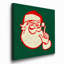 Reproduction d’art sur toile tendue « pop Santa » rétro-1722296789