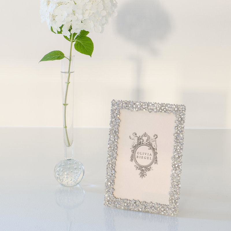 Evie Metal Picture Frame, Silver, 4" x 6"