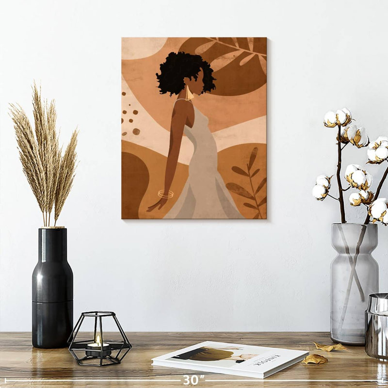 Boho Classy Woman II sur toile, H 15 po x l 12 po x P 1,25 po