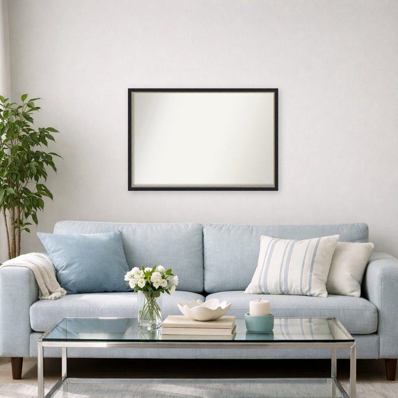 Miroir mural Peyton, 26 in. W x 38 in. H, Noir Belmont