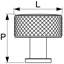 Beliza 1/2" Diameter Conical Knurled Knob-1711013495