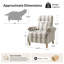 Fauteuil inclinable manuel avec accoudoirs en bois massif Adamsville-618201473
