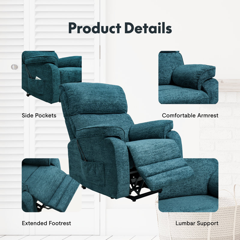 Massage inclinable électrique massage chenille, Sarcelle