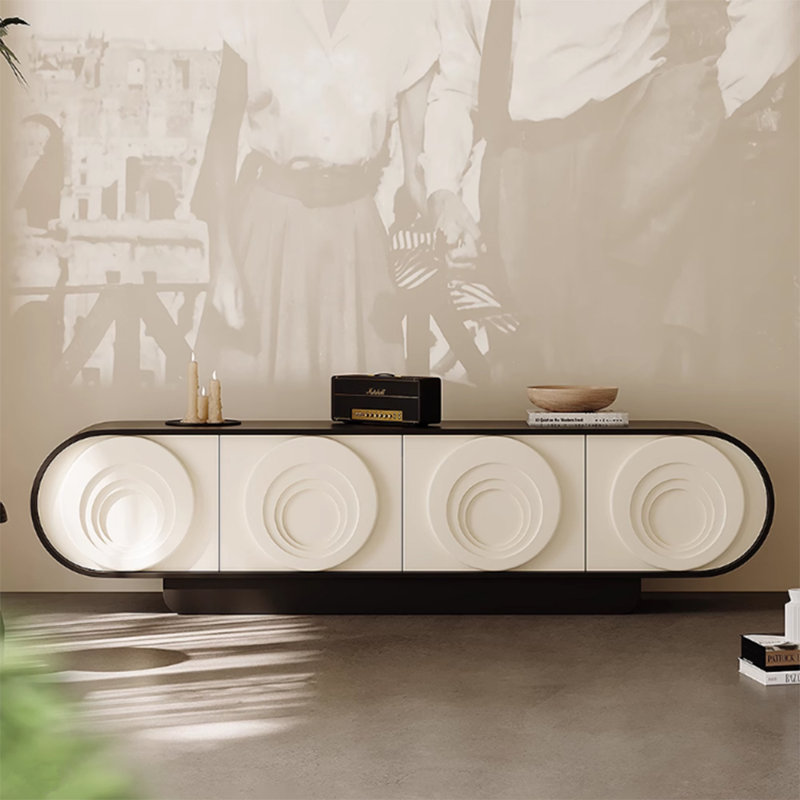 Meuble télé de style rétro pour salon simple, 70.86"