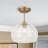 Glint 12" 1-light Convertible Semi Flush/pendant
