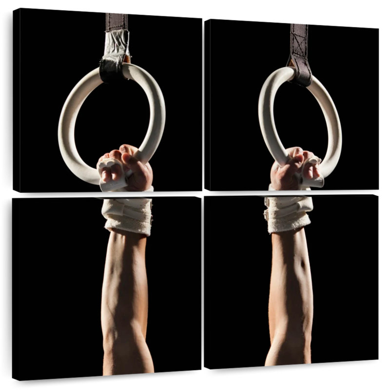Anneaux de gymnastique Sireci, H 18 po x l 18 po